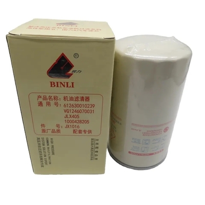 Vg1246070031 Sinotruk HOWO Filtro de aceite para camiones de basura Tamaño 30.00cm * 20.00cm * 2.00cm