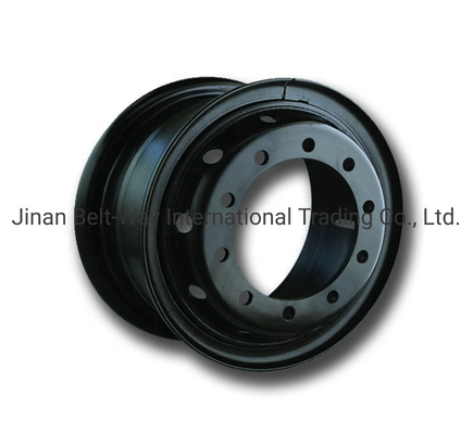 Rim de rueda de acero de carga pesada personalizado con certificación ISO9001 y diseño personalizado