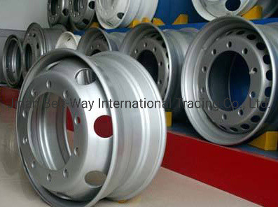 Rim de rueda de acero de carga pesada personalizado con certificación ISO9001 y diseño personalizado