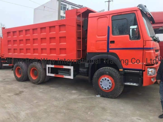Capacidad de carga de 21-30 t Usado HOWO camión de descarga pesado estilo de elevación frontal 371HP 375HP