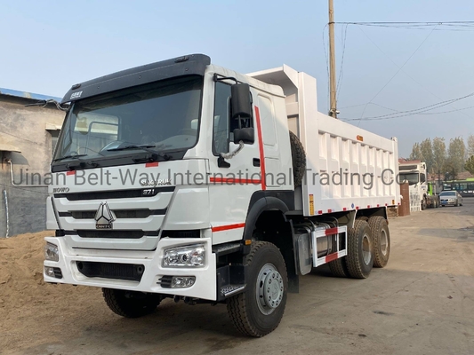 Política de reembolso Sinotruk HOWO camión de descarga 371HP 25-30 toneladas carga 5,4m transmisión manual