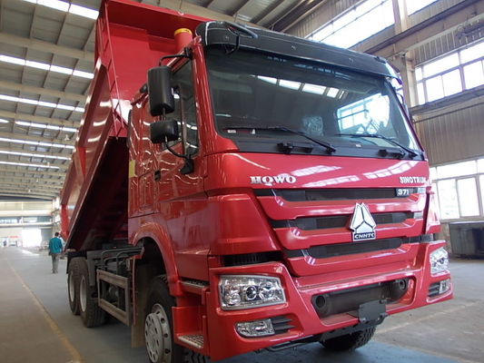 Carga pesada 6×4 rueda motriz Sinotruk HOWO camiones de basura tirador con certificación ISO de neumáticos