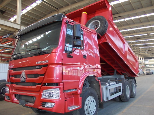 Carga pesada 6×4 rueda motriz Sinotruk HOWO camiones de basura tirador con certificación ISO de neumáticos