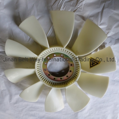 Parte del motor del camión Shacman Cuchilla del ventilador para el sistema de conducción del eje delantero