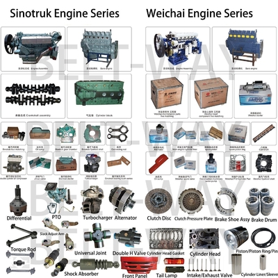 Partes del sistema de dirección para Weichai Wd12 Motor Marino Parte de pistón en negro