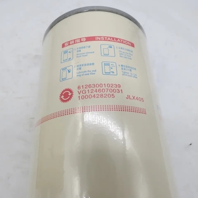 Elemento de filtro de aceite de motor Vg1246070031 para el motor estándar de las piezas de camión HOWO A7