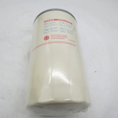 Elemento de filtro de aceite de motor Vg1246070031 para el motor estándar de las piezas de camión HOWO A7