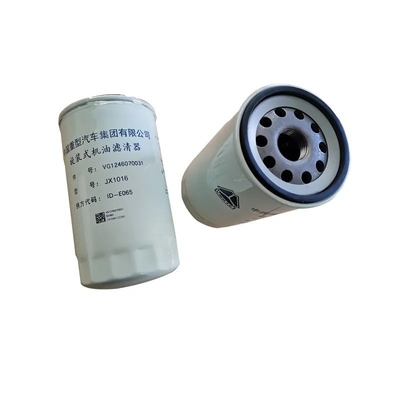 Elemento de filtro de aceite de motor Vg1246070031 para el motor estándar de las piezas de camión HOWO A7