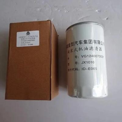 Elemento de filtro de aceite de motor Vg1246070031 para el motor estándar de las piezas de camión HOWO A7